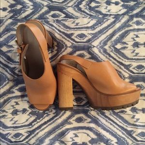 Zara Chunky Wooden Platforms